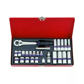   King Tony kézi 3/8" dugókulcs készlet 6* 26 részes (3527MR)