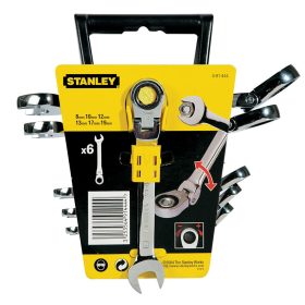   Stanley racsnis csillag-villáskulcs készlet 6 részes 8-19mm (4-91-444)