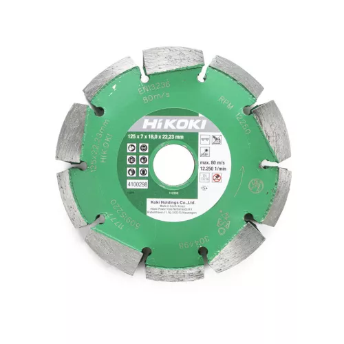 Hikoki két soros gyémántkorong, 125x22,2x7 T18 /CM5MA