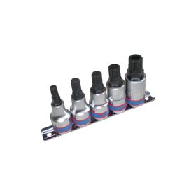   King Tony 1/2" spline bitfej készlet 5 részes (4105PR)