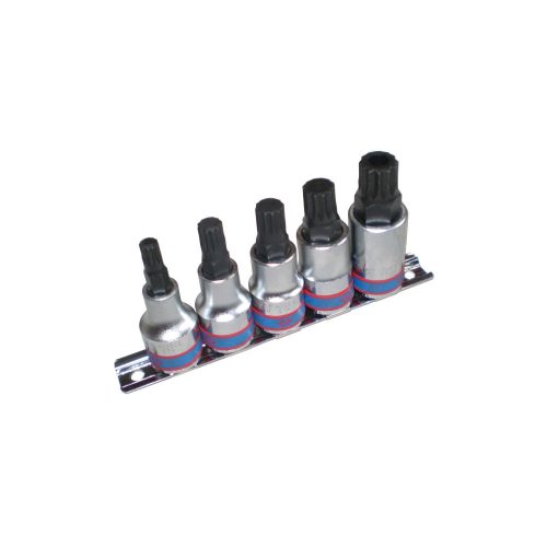 King Tony 1/2" spline bitfej készlet 5 részes (4105PR)