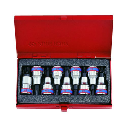 King Tony 1/2" Torx bitfejkészlet 55mm 9 részes (4109PR)