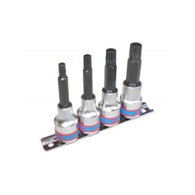   King Tony Spline bit készlet 1/2" 12* 80mm 4 részes (4136PR)