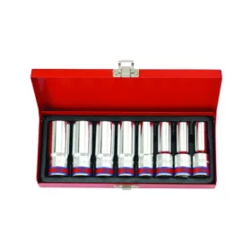   King Tony kézi 1/2" hosszú dugókészlet 12* SAE 8 részes (4208SR)