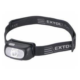 Extol LED fejlámpa, 5 W,  tölthető akkuval, 6 funkcióval