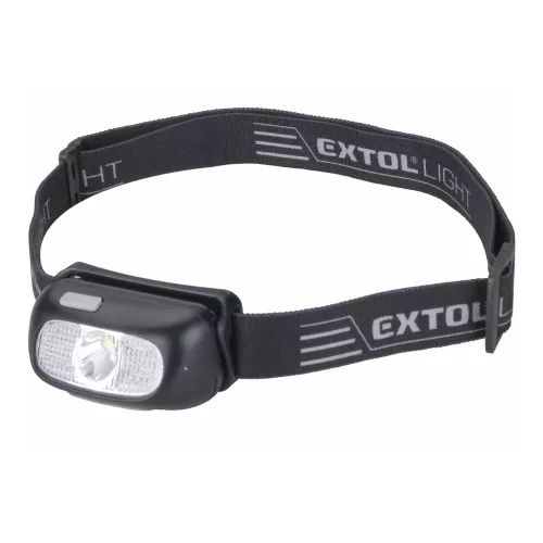 Extol LED fejlámpa, 5 W,  tölthető akkuval, 6 funkcióval