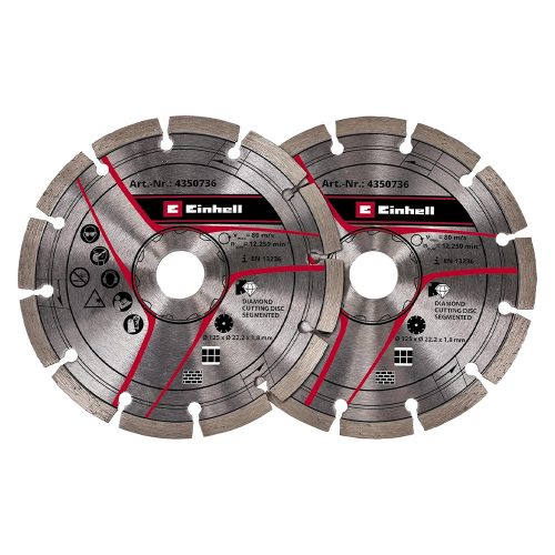 Einhell gyémántkorong falhoronymaróhoz 125mm 2db/csomag