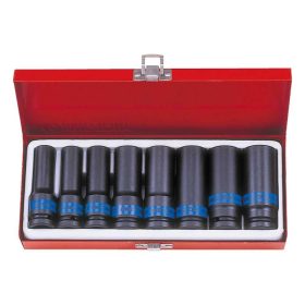   King Tony gépi 1/2" hosszú dugókulcs készlet 8 részes (4410MP01)
