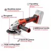 Einhell Professional akkus sarokcsiszoló AXXIO 18/125 Q - SOLO 18V alapgép 125mm