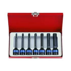   King Tony 1/2" gépi hex bitfejkészlet 100mm 7 részes (4457MP)