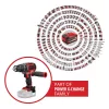 Einhell Professional akkus ütvefúró-csavarozó TP-CD 18/60 Li-i BL - SOLO 18V alapgép