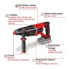 Einhell TP-HD 18/26 D LI BL Solo Akkus Fúrókalapács alapgép