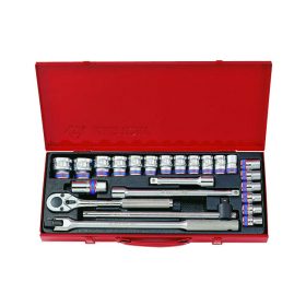   King Tony 1/2" kézi dugókulcs készlet 6* 24 részes (4526MR)