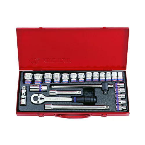 King Tony 1/2" kézi dugókulcs készlet 6* 24 részes (4528MR02)