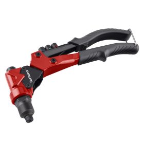   Fortum szegecsanya- és popszegecs húzó fogó, 2az1ben, forgatható fejű, kétkaros; 260 mm, CrVMo fej