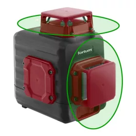 Fortum automatikus lézeres vízszintező, zöld, 2D