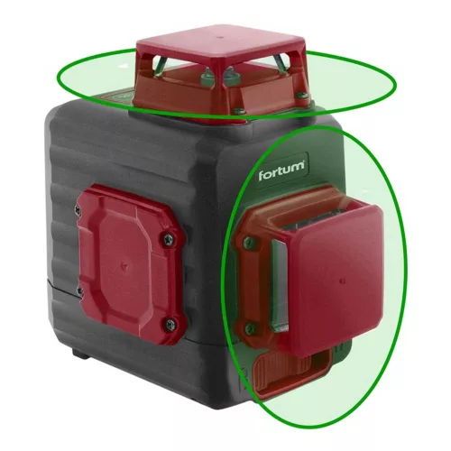 Fortum automatikus lézeres vízszintező, zöld, 2D