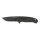 Milwaukee összecsukható univerzális kés, sima élű, D2 acél, fekete