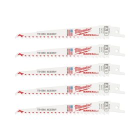   Milwaukee szeges fa – THIN KERF bontó fűrészlap - 150 mm 5 TPI - 5db/cs
