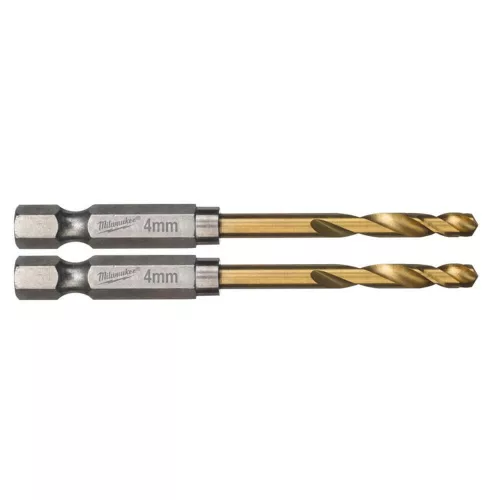 Milwaukee RED HEX fémfúrószár 1/4" Bit befogással 4x26/71,5mm (2db)