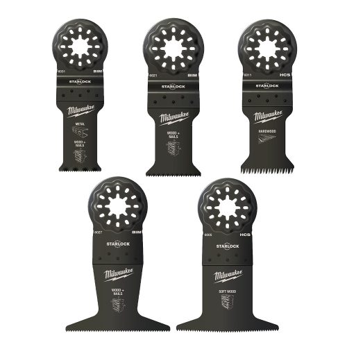 Milwaukee Multitool Starlock merülő fűrészlap készlet tároló dobozban - 5 részes