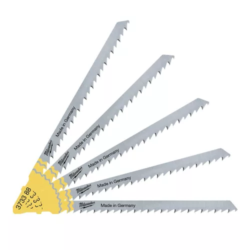 Milwaukee T101DP dekopírfűrészlap munkalap egyenes vágásához 105x4,0mm 5db/cs