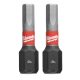 Milwaukee Shockwave bithegy Hex4x25mm 2db/cs