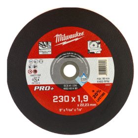 Milwaukee SC41 PRO+ vágókorong fémhez egyenes 230x1,9mm