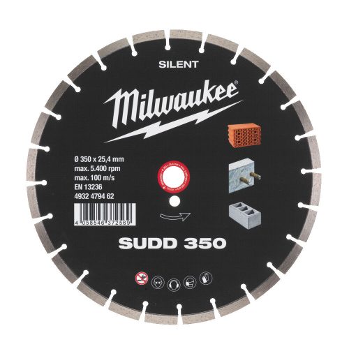 Milwaukee SUDD gyémánt vágótárcsa 350mm
