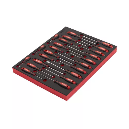 Milwaukee csavarhúzó készlet 3 oldalú markolattal habbetétben