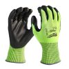 Milwaukee Hi-Vis vágásbiztos kesztyű 4/D, XL/10