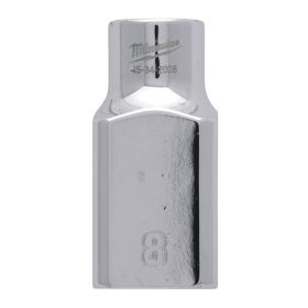   Milwaukee FOUR FLAT króm kézi dugókulcs, rövid 1/2˝ 8 mm