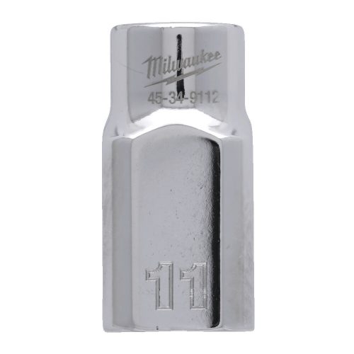 Milwaukee FOUR FLAT króm kézi dugókulcs, rövid 1/2˝ 11 mm