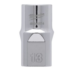   Milwaukee FOUR FLAT króm kézi dugókulcs, rövid 1/2˝ 13 mm