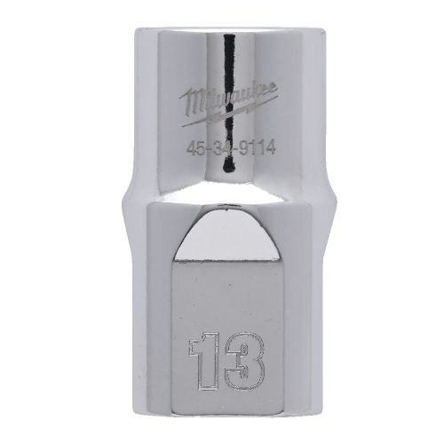 Milwaukee FOUR FLAT króm kézi dugókulcs, rövid 1/2˝ 13 mm