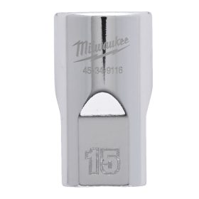   Milwaukee FOUR FLAT króm kézi dugókulcs, rövid 1/2˝ 15 mm