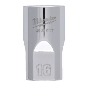   Milwaukee FOUR FLAT króm kézi dugókulcs, rövid 1/2˝ 16 mm