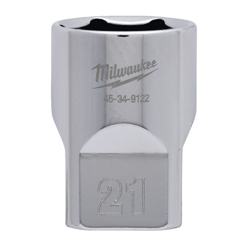 Milwaukee FOUR FLAT króm kézi dugókulcs, rövid 1/2˝ 21 mm