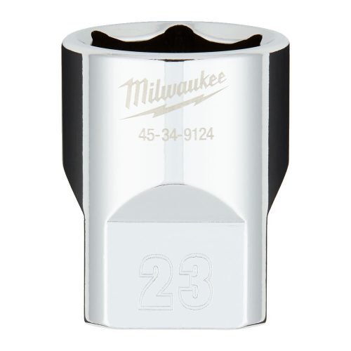 Milwaukee FOUR FLAT króm kézi dugókulcs, rövid 1/2˝ 23 mm