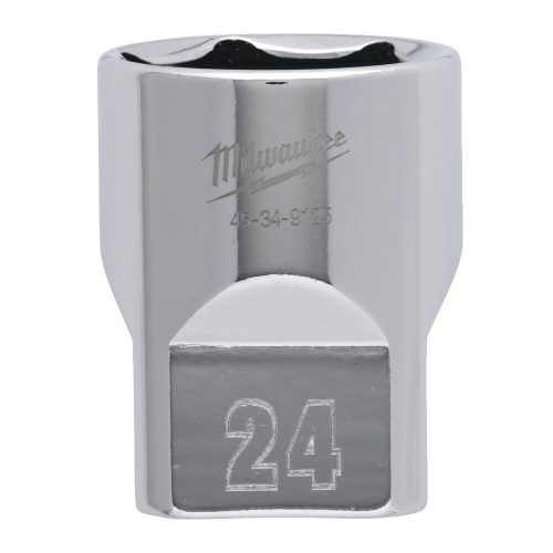 Milwaukee FOUR FLAT króm kézi dugókulcs, rövid 1/2˝ 24 mm