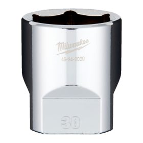   Milwaukee FOUR FLAT króm kézi dugókulcs, rövid 1/2˝ 30 mm
