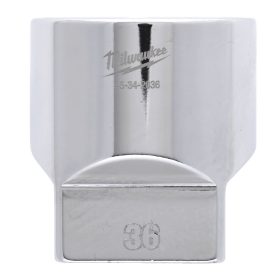   Milwaukee FOUR FLAT króm kézi dugókulcs, rövid 1/2˝ 36 mm