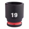 Milwaukee gépi rövid dugókulcs hatszögű, 3/8˝ 19 mm