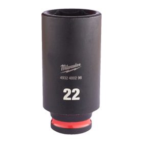   Milwaukee SHOCKWAVE hatszög gépi dugókulcs, hosszú 3/8˝ 22 mm