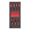 Milwaukee SL csavarhúzó készlet 3 oldalú markolattal habbetétben 7 részes