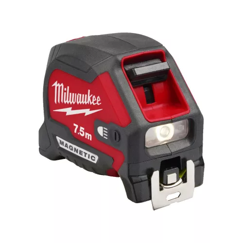 Milwaukee  mágneses mérőszalag LED lámpával 7,5 m