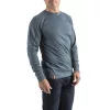 Milwaukee HTLSBLU hibrid hosszú ujjú kék póló (L)