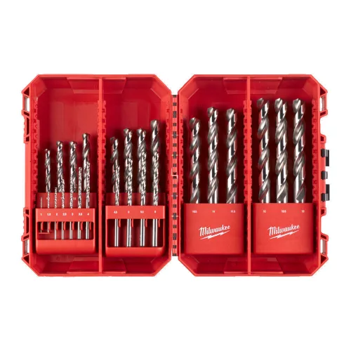 Milwaukee THUNDERWEB HSS-G DIN 338 fémfúrószár hengeres befogással 1-13mm 25 részes
