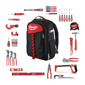   Milwaukee csőszerelő készlet 38 részes, PACKOUT hátizsákban