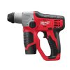 Milwaukee M12 H-202C akkus SDS-Plus fúrókalapács 12V 2x2,0Ah